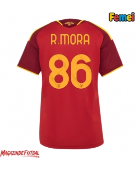AS Roma Rodrigo Mora #86 Tricou Fotbal Replică 2026-27 Femei Acasa AS Roma Rodrigo Mora #86 Tricou Fotbal Replică 2026-27 Femei Acasa